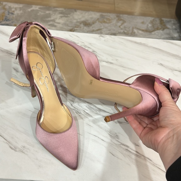 Jessica Simpson Pink Bow Heels - Picture 3 of 6